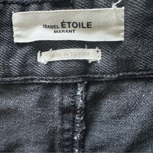 Isabel Marant Etoile Black Fiali Denim Pencil Midi Skirt size 38 - Picture 10 of 13